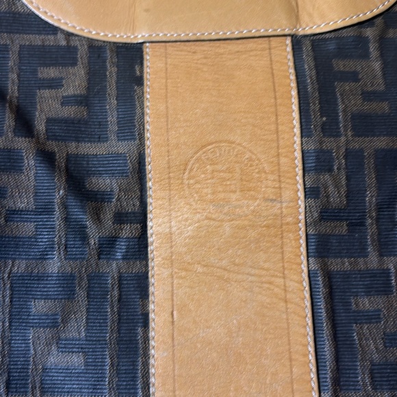 Vintage fendi zucca fold over shopper tote bag - Picture 3 of 16